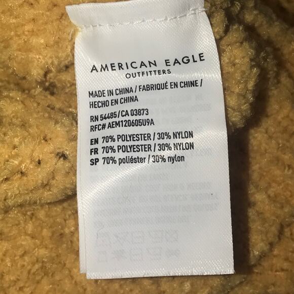 American Eagle Outfitters Mustard Yellow Pullover Cable Knit Sweater Size XS - Picture 7 of 14